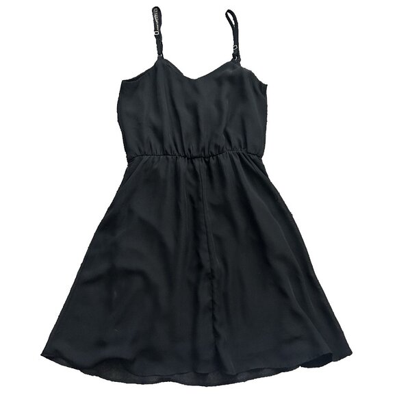 Xhilaration Little Black Dress Womens Small Sleeveless Adjustable Strap - Picture 2 of 7